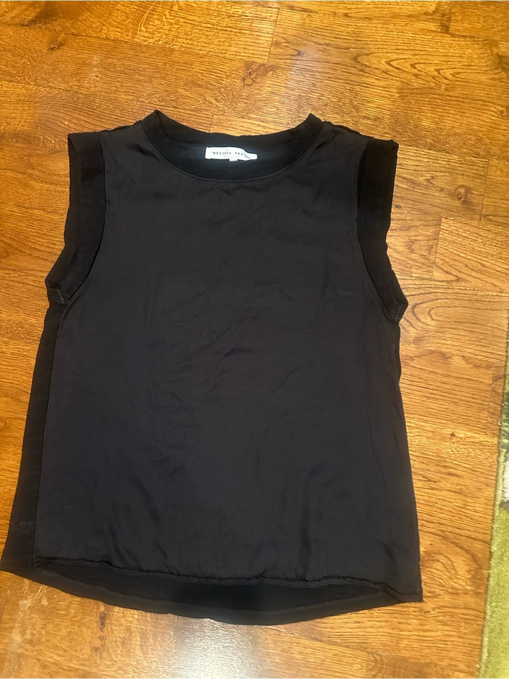 MELISSA NEPTON Black Sleeveless Tank Top